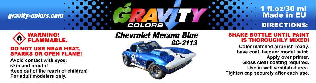 Chevrolet Mecom Blue Gravity Colors