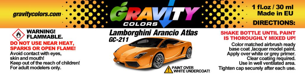 Lamborghini Arancio Atlas GRAVITY Colors Lamborghini Arancio Atlas GRAVITY Colors