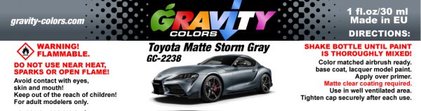 Toyota Matte Storm Gray » GRAVITY Colors